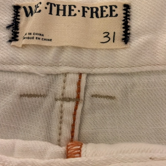 ✅✅🌷Free People “ We the Free” Ivy Mid Rise Short 31 Crystal Clear - Picture 7 of 11